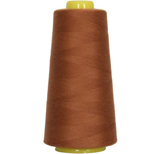 Threadart Serger Thread - 2750 Yard Polyester Sewing Thread Cone (40/2 Weight) in Toast Color - Perfect for Overlock Machines, Quilting & Garment Construction