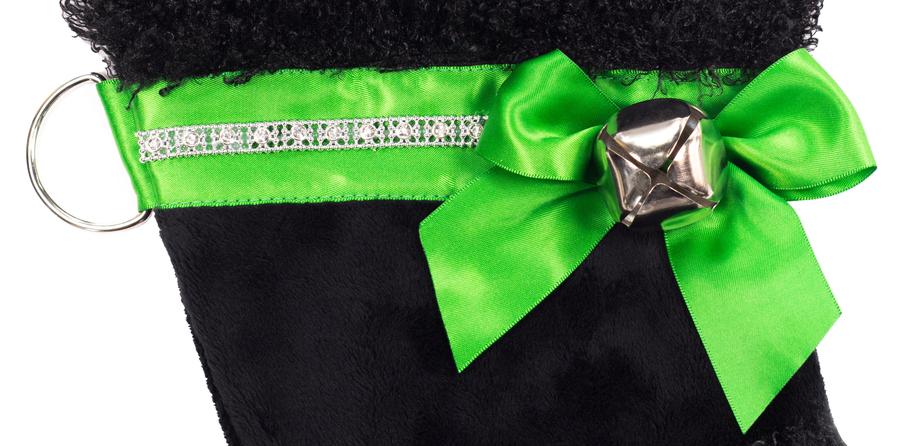 Black Poodle Christmas Stocking for Dogs - Festive Holiday Pet Stocking with Cute Dog Design - Perfect for Christmas Decorations & Pet Gifts