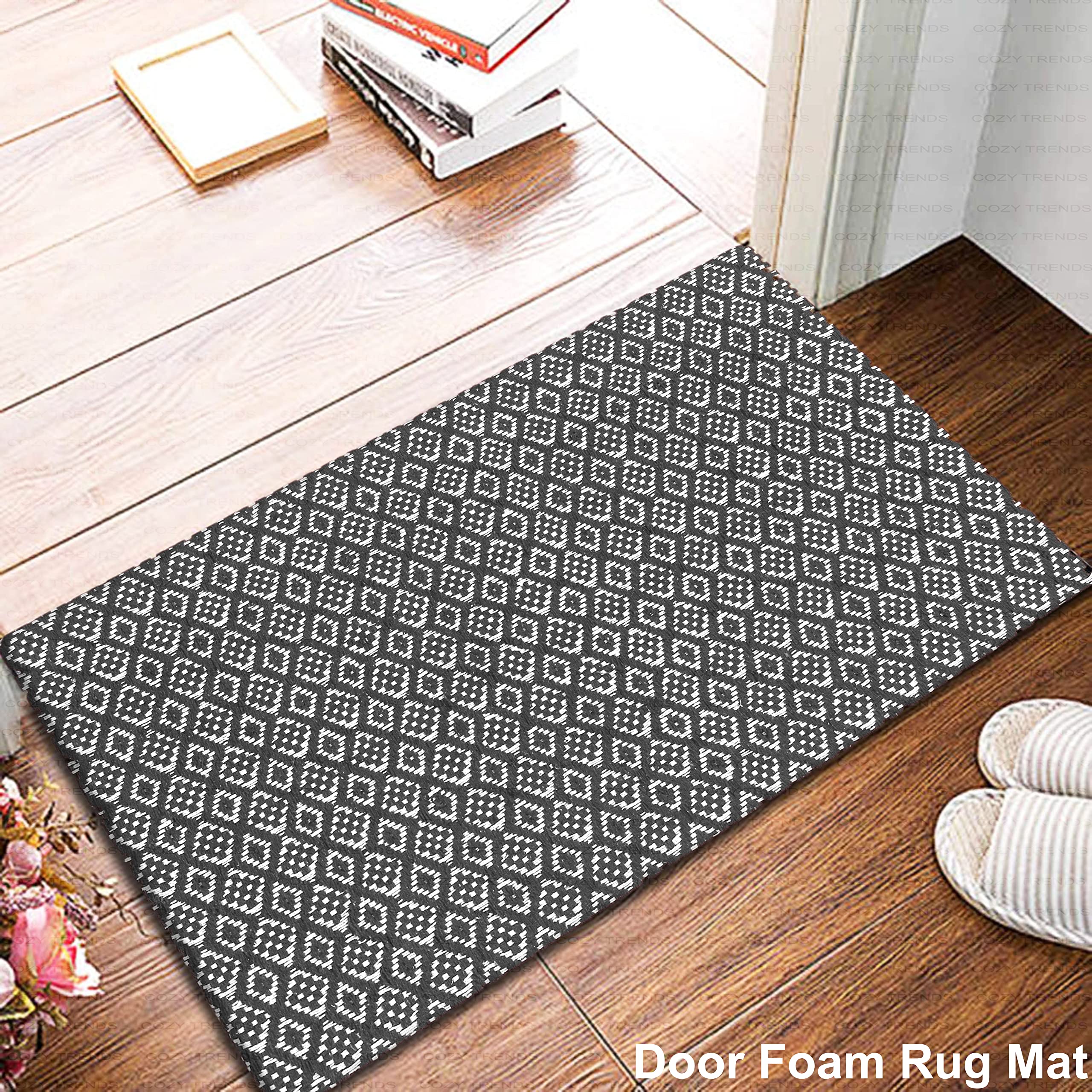 Kitchen Mat Cushioned Anti-Fatigue Rug, Waterproof Non-Slip Heavy Duty Comfort Foam Mat for Kitchen, Sink, Laundry, Office, and Home Floor, Graphite 18''x30'' - Perfect for Standing, Cooking, and Cleaning