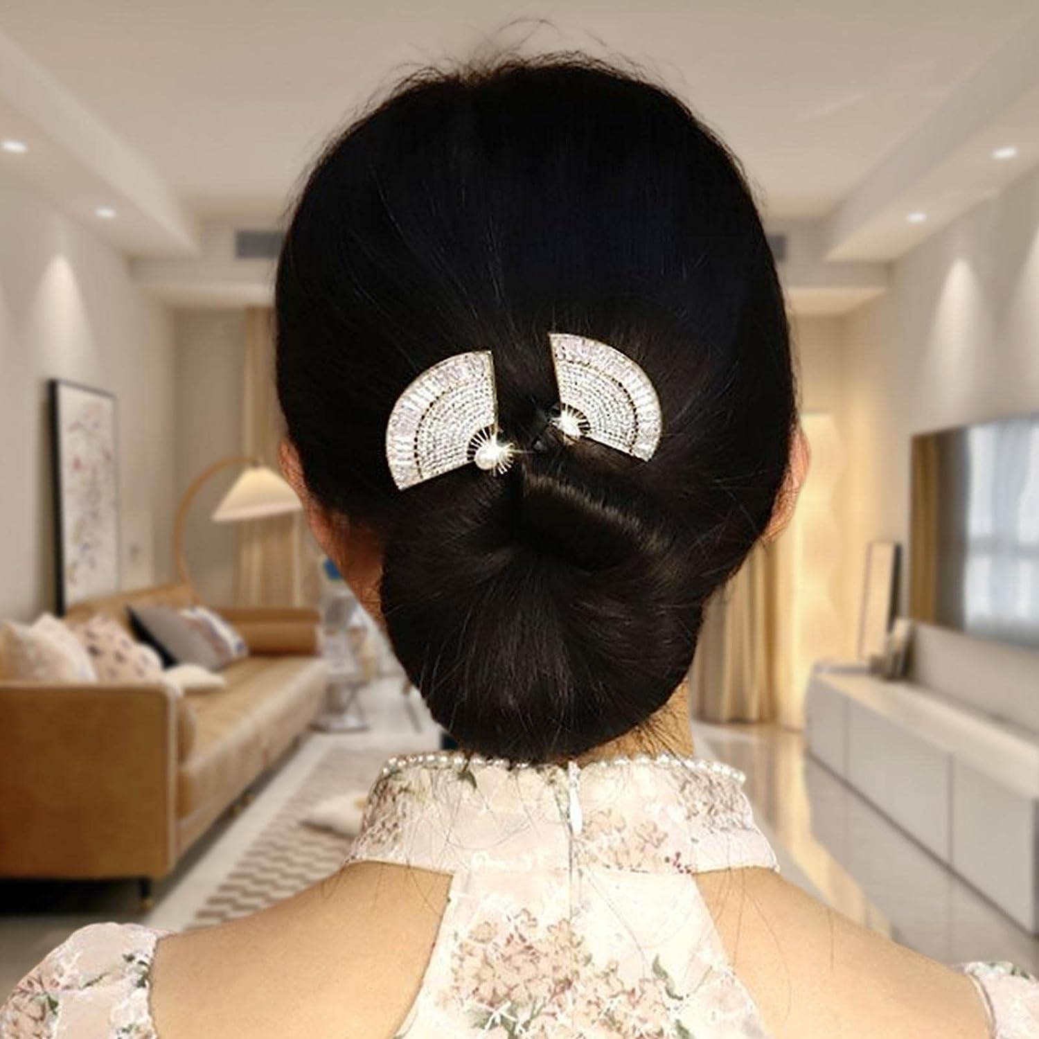HONEY ACCESSORIES Lazy Hair Curler Bun Maker - Ins Style Elegant Spiral Hair Braid Clips for Women & Girls (Style B, Multicolor) | DIY Hair Styling Tool for Quick Updos, Parties & Everyday Use