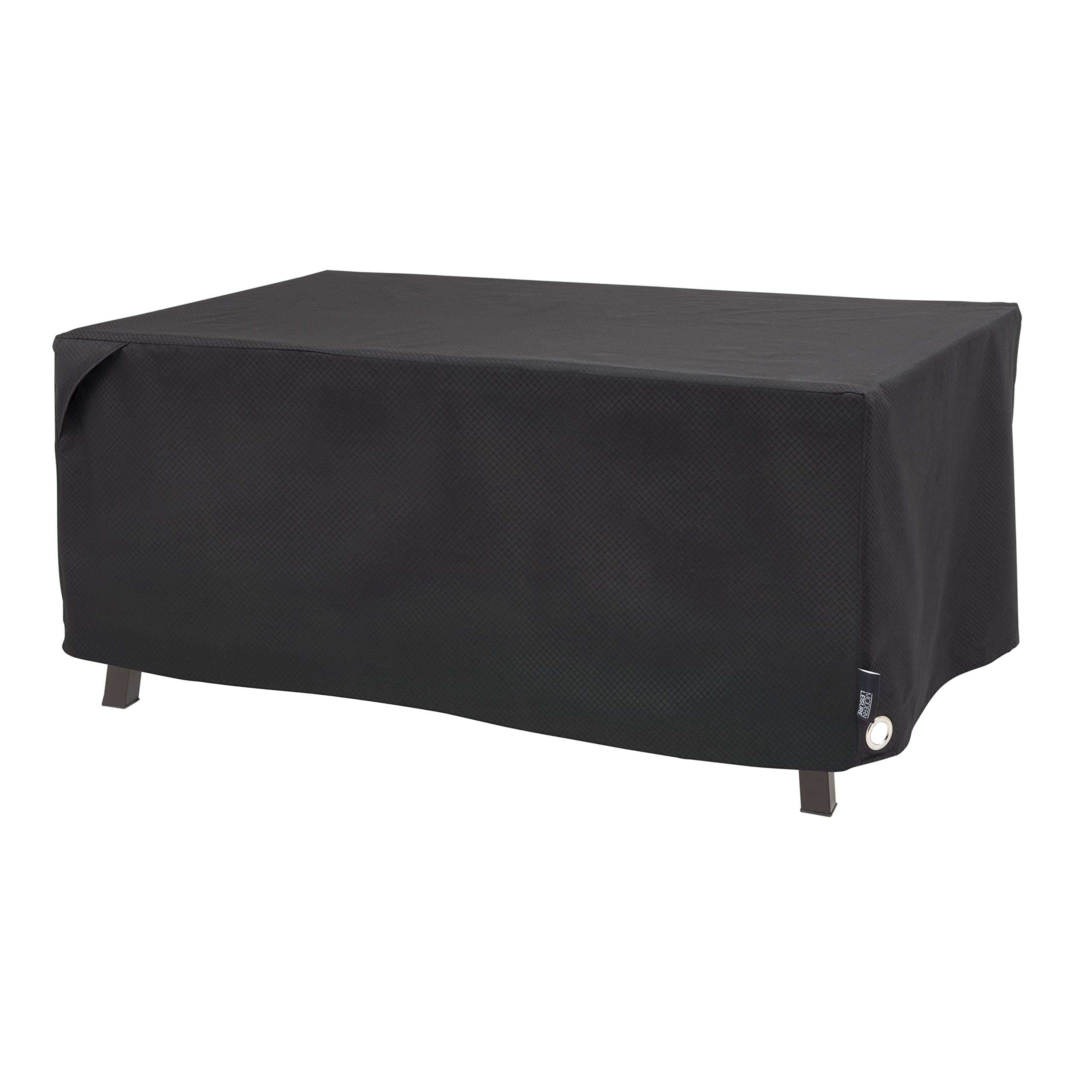 Waterproof Black Diamond Modern Patio Ottoman Coffee Table Fire Pit Cover - 48
