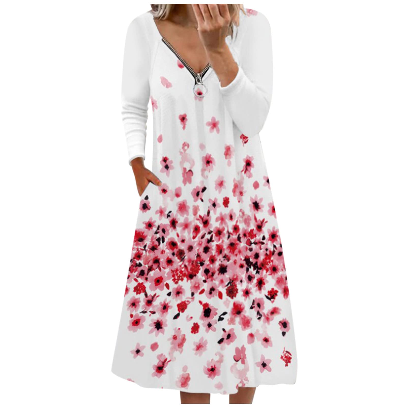 Xiloccer Women's Sexy Party Dresses 2023 - Plus Size Prom Dresses for Women with Zip Closure | Elegant Evening Gowns for Cocktail Parties, Club Nights & Special Occasions