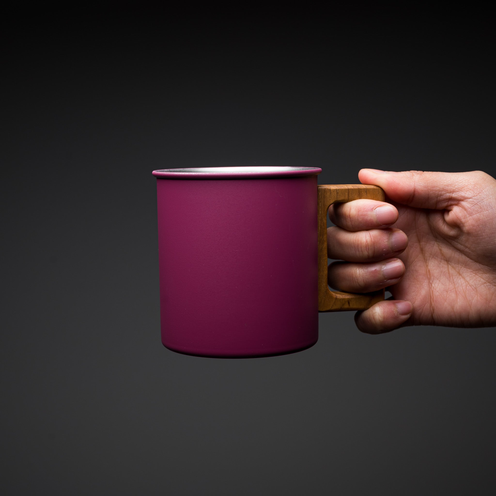 Premium Wooden Handle Coffee Mug - 3 Stylish Colors for Home, Office & Outdoor Use