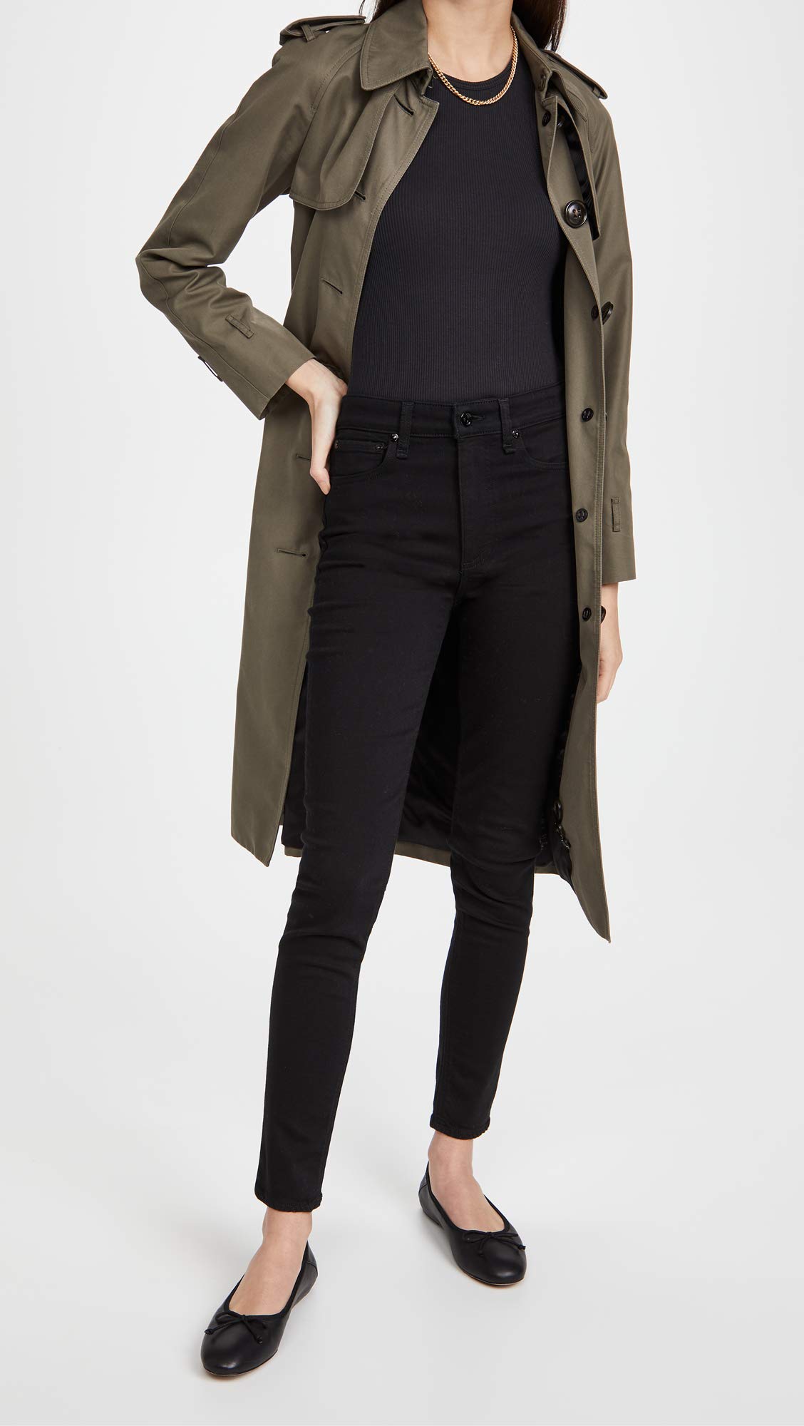 Rag & Bone Women's Nina High Rise Skinny Jeans - Stretch Denim Pants for Everyday Wear & Night Out