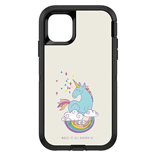 Unicorn Rainbow - Magic Is All Around Us On Black Case
