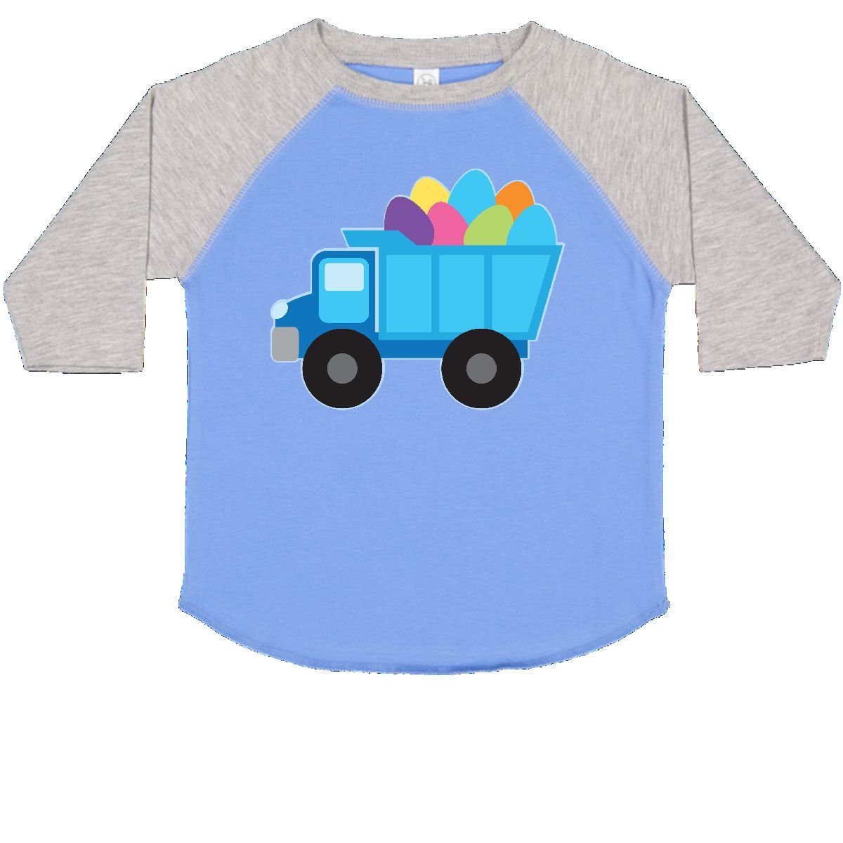 Inktastic Easter Egg Truck Boys Toddler T-Shirt - Cute Easter Graphic Tee for Toddler Boys - Perfect for Easter Celebrations, Spring Outings & Family Photos
