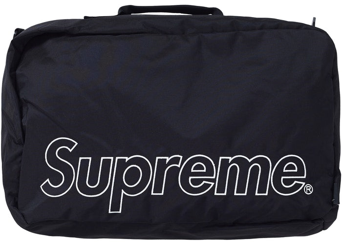 Supreme FW19 Black Duffle Bag - Stylish Travel & Gym Bag for Men & Women - Perfect for Workouts, Travel & Everyday Use
