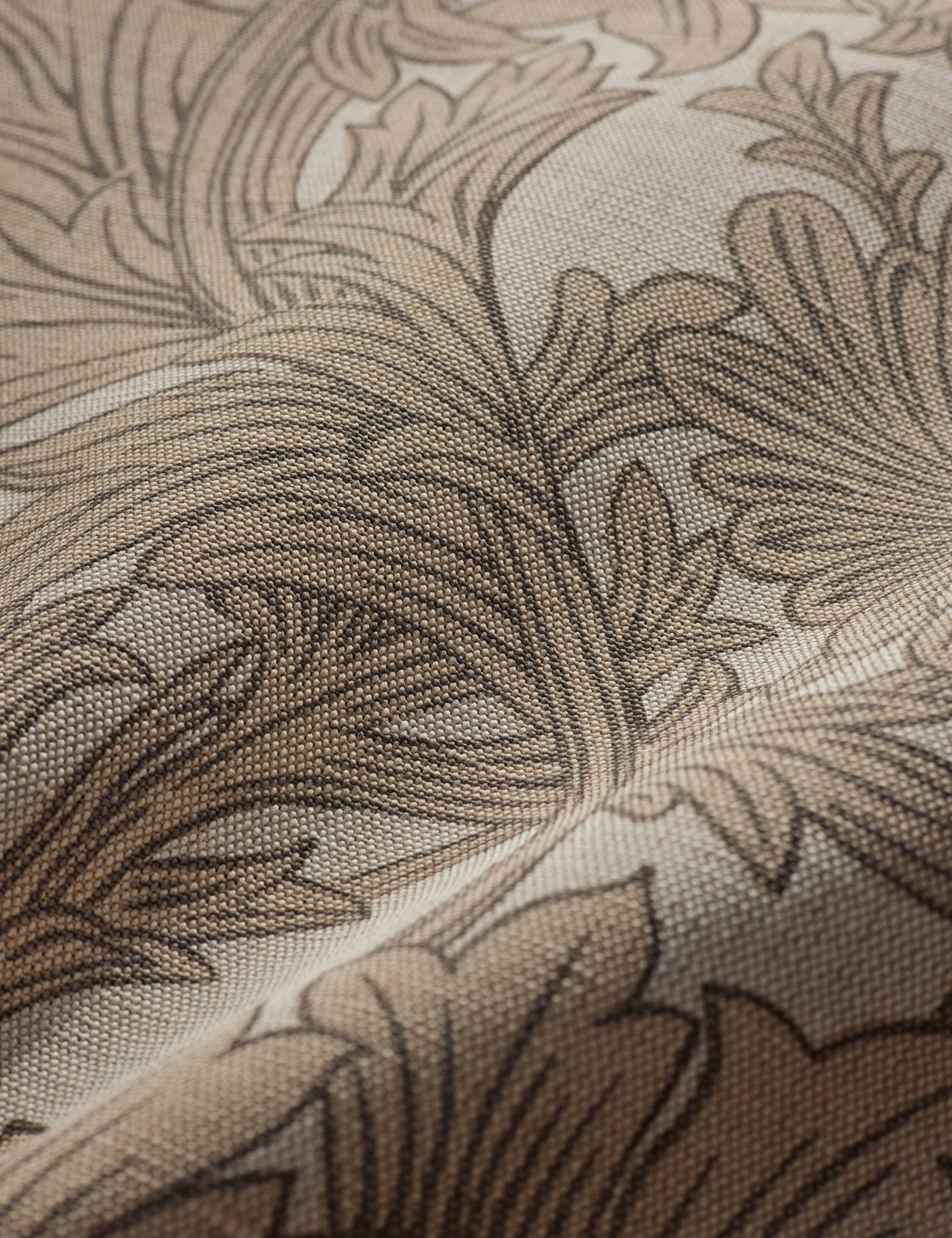 Morris & Co. Chrysanthemum Linen Blend Fabric - Premium Home Decor & Upholstery Material for Curtains, Pillows & DIY Projects