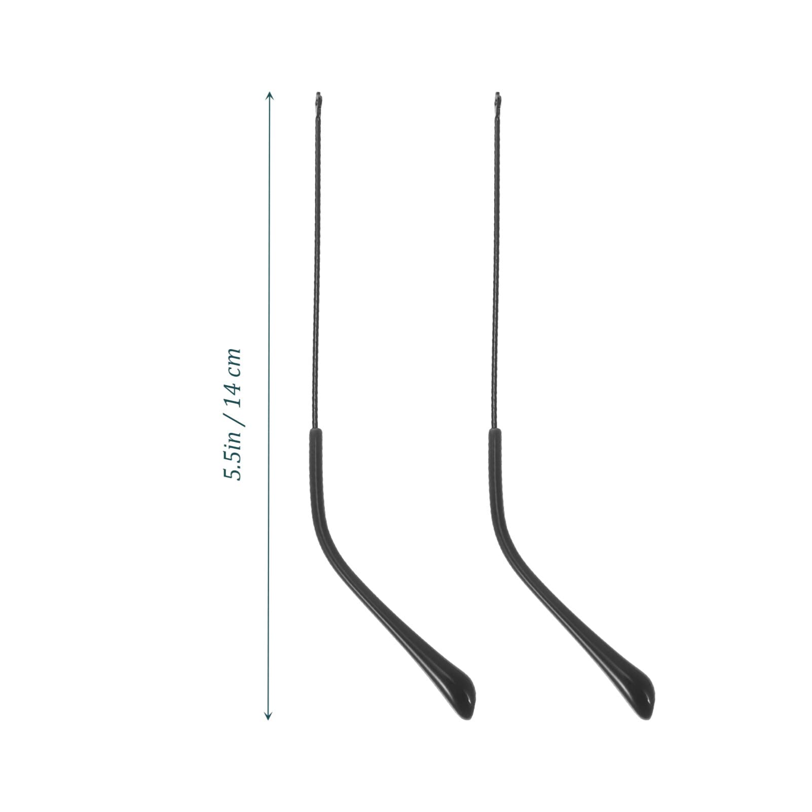 Lurrose 1 Pair Universal Glasses Arm Replacement - Alloy Metal Frame Legs for Eyeglasses & Sunglasses | Durable Accessories for Broken or Worn Frames (Perfect for Reading, Driving, and Outdoor Activities)
