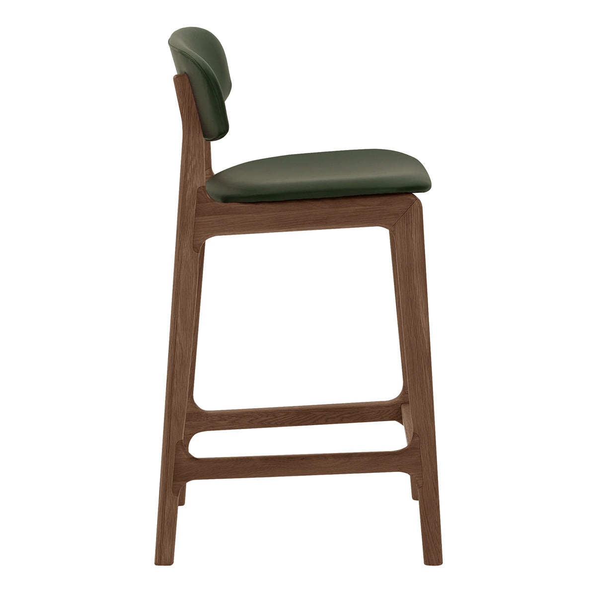 Premium Alaska Leather Bar Stool - Handcrafted Genuine Leather Counter Height Stool for Kitchen Island, Home Bar & Dining Room - Modern Rustic Decor with Adjustable Height & Comfortable Backrest