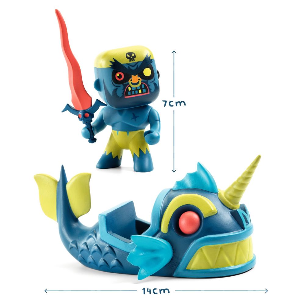 Djeco Arty Toys Terrible & Monster - Creative Art Toy for Kids - Perfect for Imaginative Play & Monster-Themed Parties