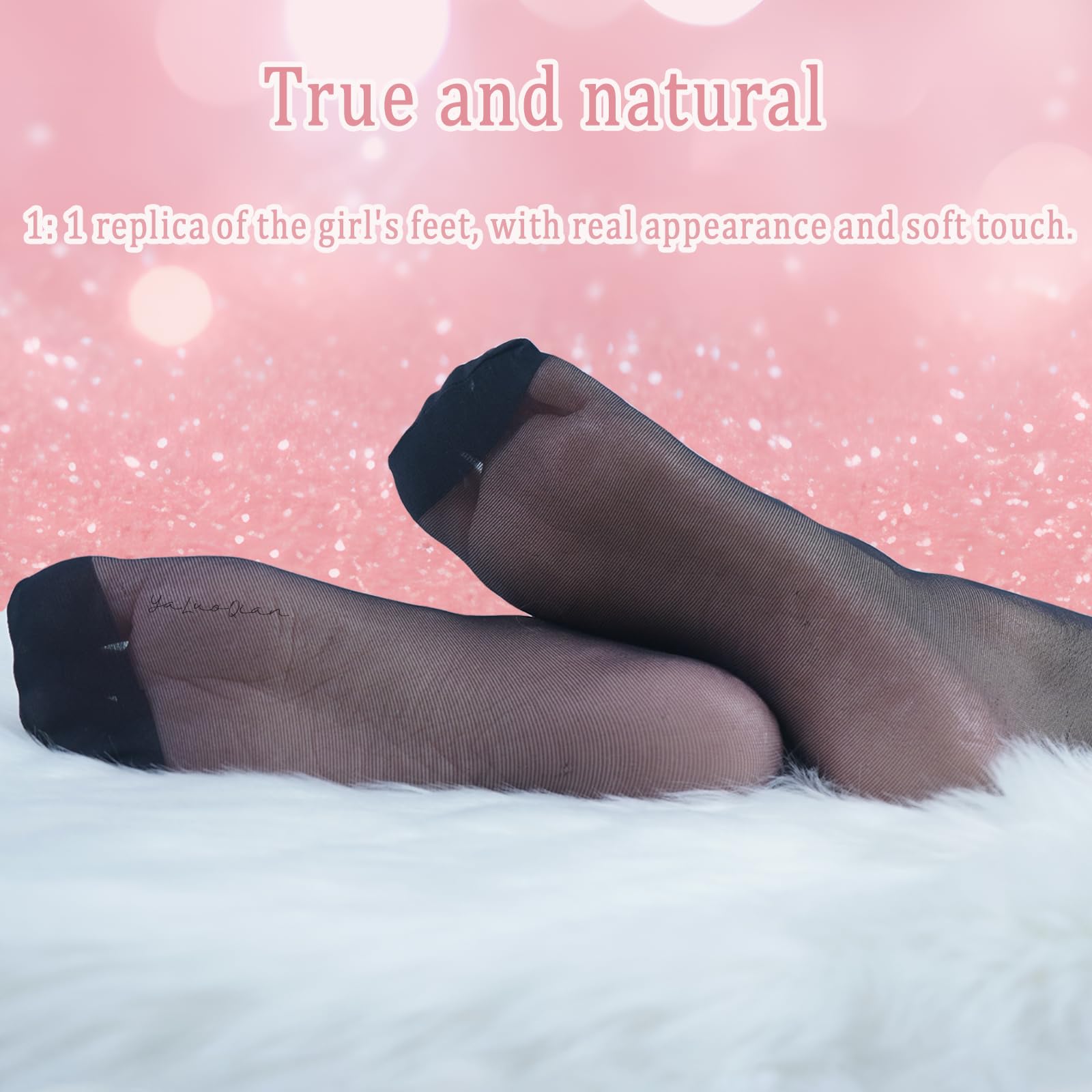 Realistic Silicone Female Feet Mannequin - 1 Pair Lifelike Display for Jewelry, Shoes & Socks - Perfect for Art, Photography & Retail Store Displays
