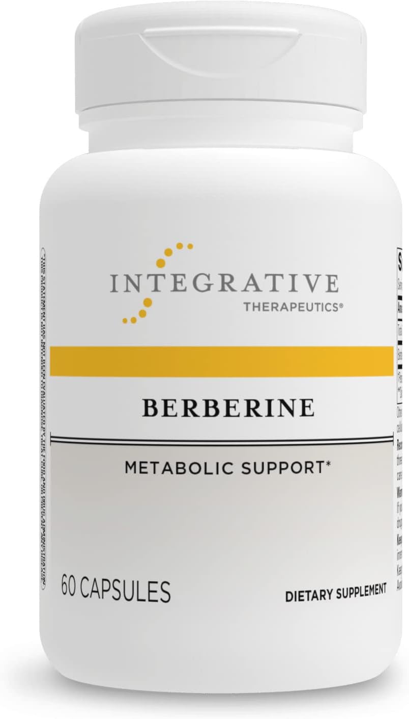 Integrative Therapeutics Berberine Supplement - 500mg Vegan Capsules for Blood Sugar Support & Heart Health | Natural Glucose Metabolism Aid for Daily Wellness