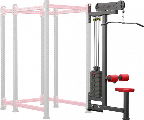 ATLANTIS Lat Pulldown Machine - Home Gym Strength Training Equipment for Back & Arm Workouts - Perfect for Home Fitness & Commercial Gyms