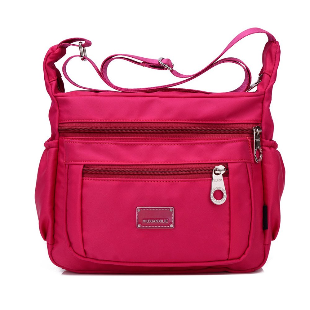 Waterproof Lightweight Nylon Crossbody Bag for Women with Multiple Pockets - Perfect for Travel, Shopping & Everyday Use