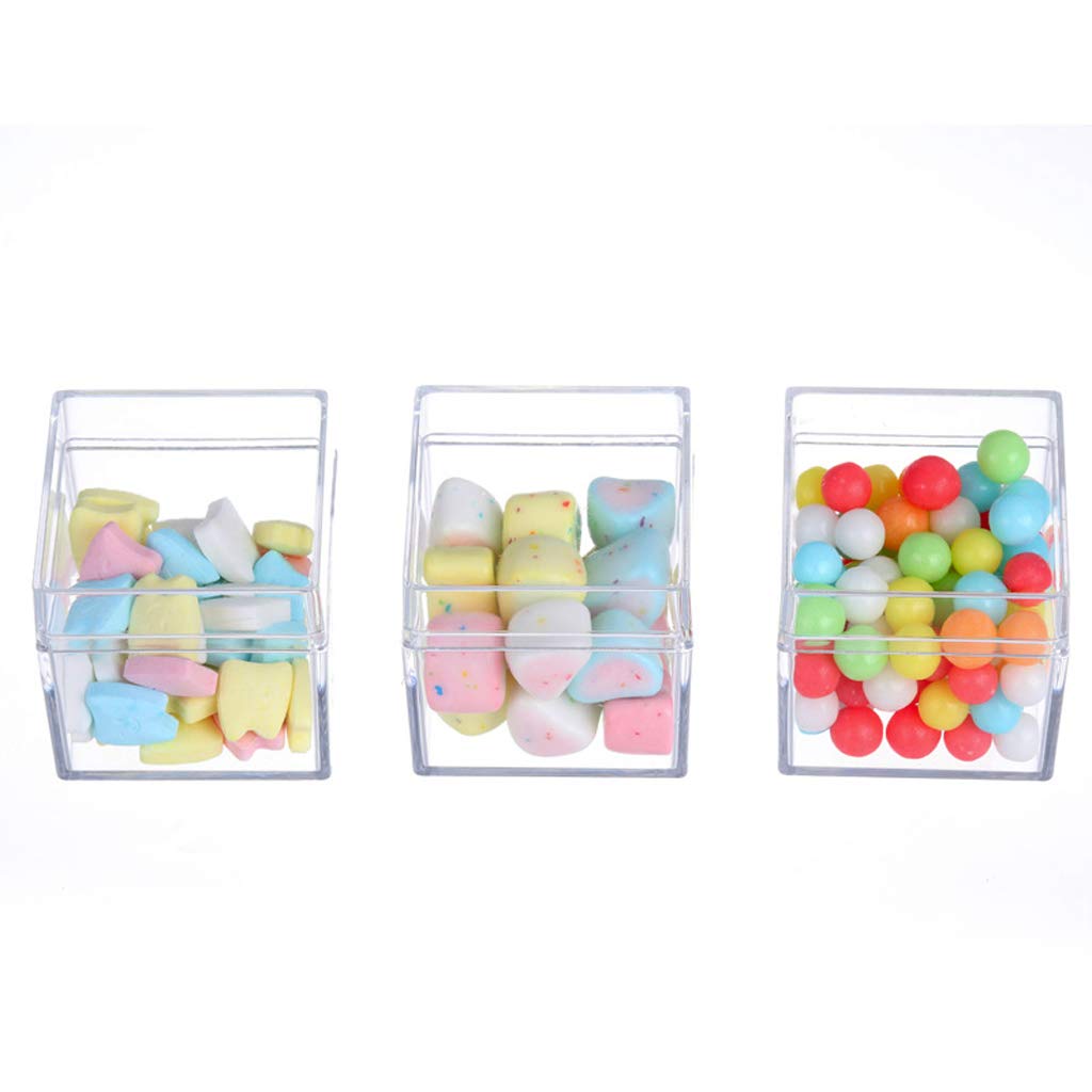 Clear Acrylic 5-Sided Jewelry Display Case - Square Cube Storage Box for Rings, Earrings & Necklaces | Perfect for Retail Stores, Boutiques & Home Organization