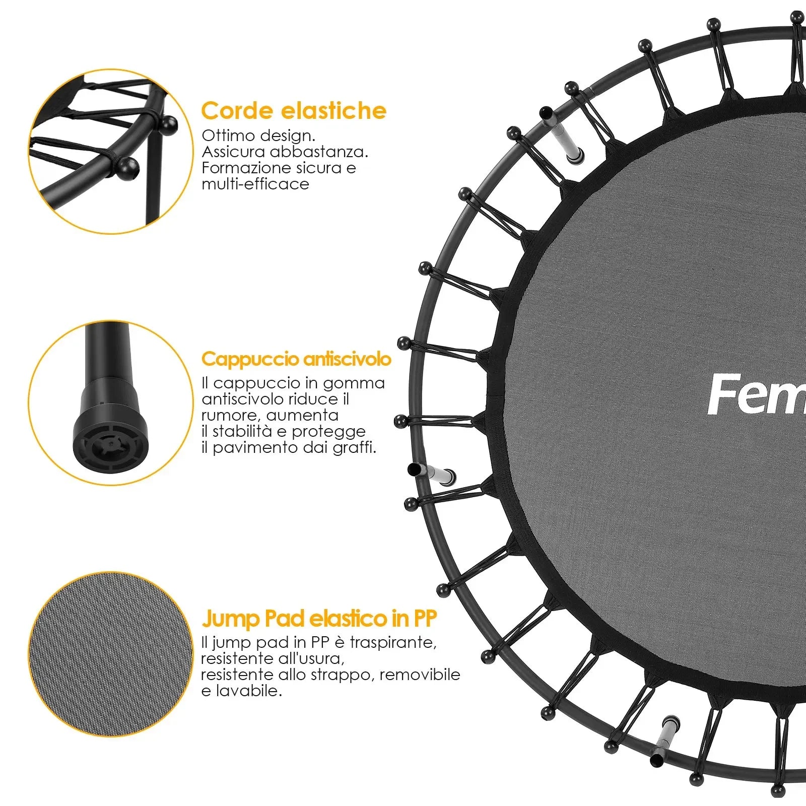 Best 140cm Mini Trampoline for Kids with Safety Net - Indoor & Outdoor Toddler Trampoline with Built-in Zipper | Perfect for Backyard Play, Exercise & Birthday Gifts