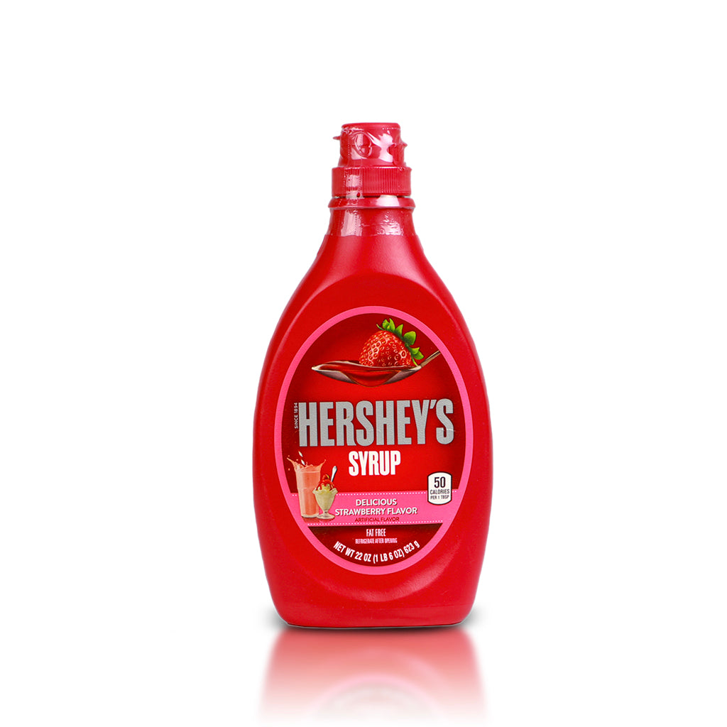 Hershey's Strawberry Syrup 22oz (623g) - Perfect for Pancakes, Ice Cream & Desserts | Rich Flavor & Smooth Texture