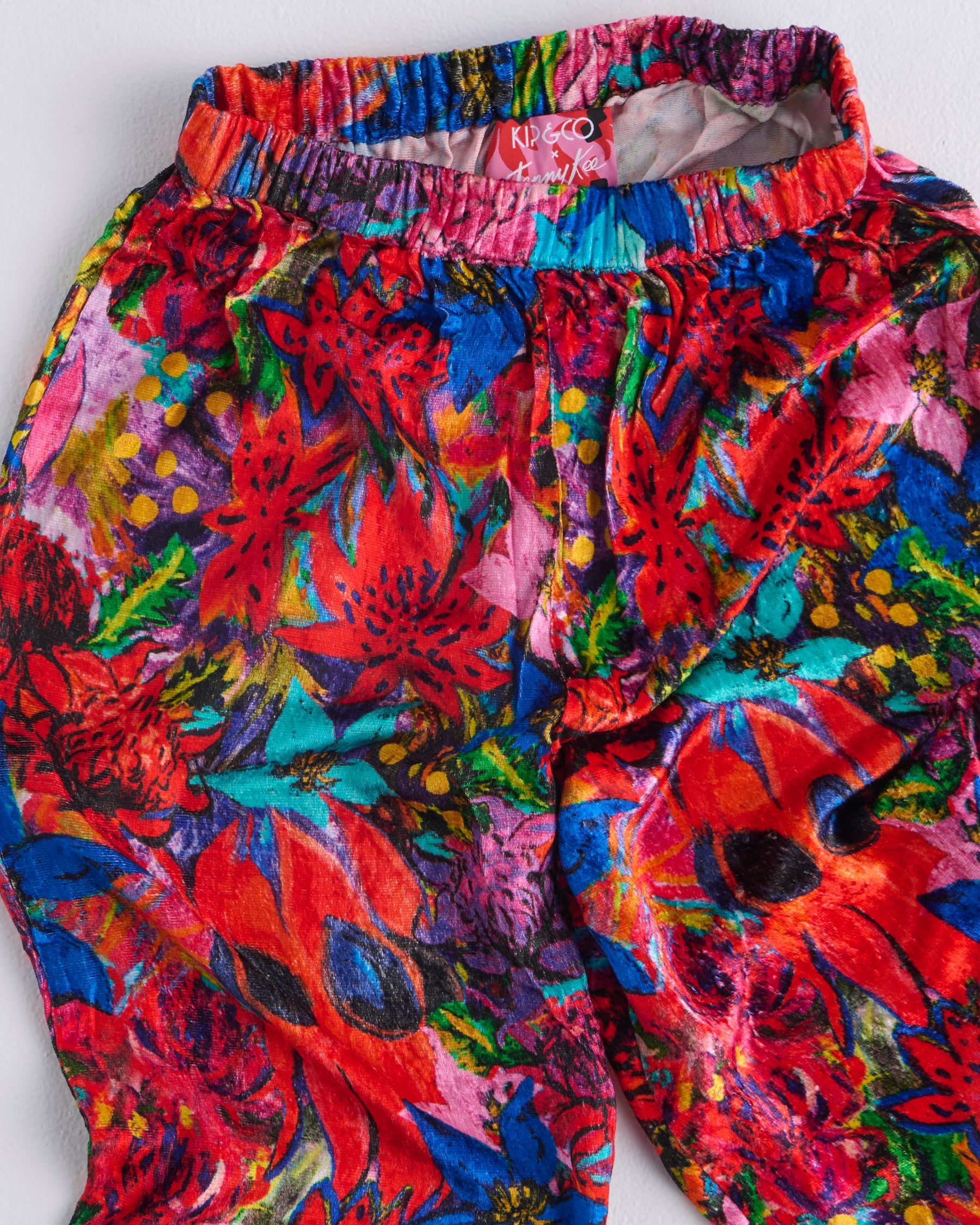 Kip&Co x Jenny Kee Growing The Peace Velvet Long Sleeve Pajama Set for Women - Soft & Comfortable Sleepwear for Cozy Nights, Loungewear, and Relaxation at Home
