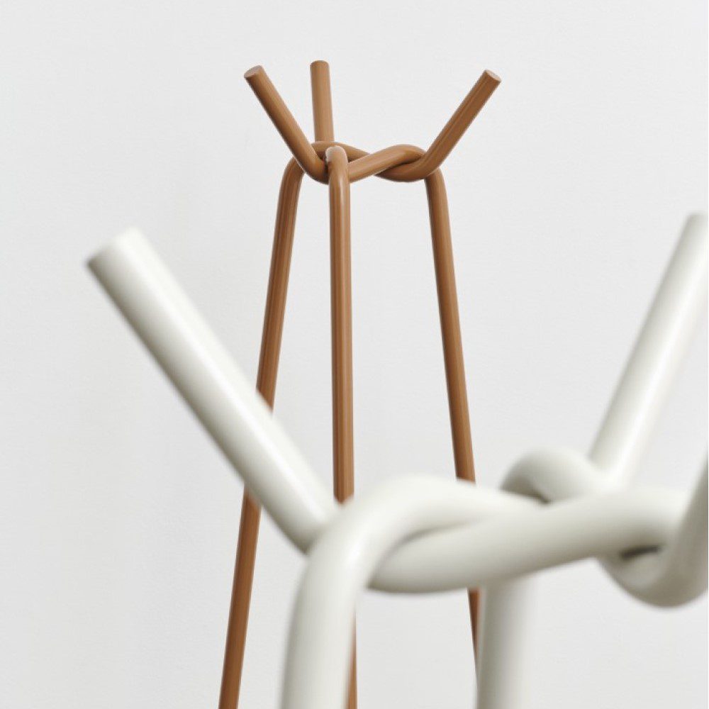 HAY Knit Coat Rack - Modern Wall Mounted Hooks for Hats, Jackets & Bags | Toffee Brown Finish | Perfect for Entryway, Bedroom & Hallway Organization