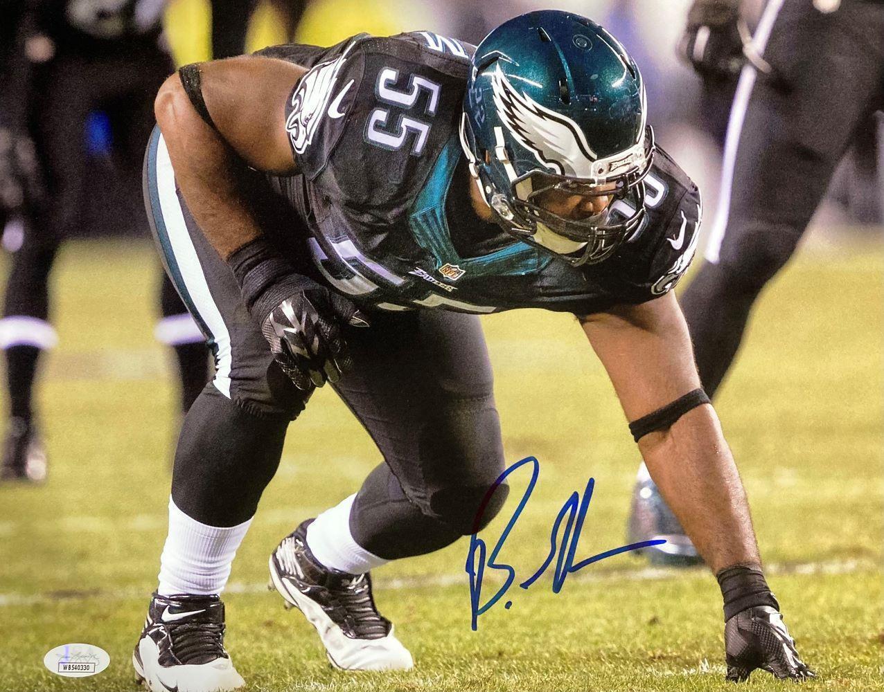 Brandon Graham Autographed 11x14 Philadelphia Eagles Photo with JSA Certificate - Perfect for Eagles Fans, Sports Memorabilia Collectors, and Man Cave Decor