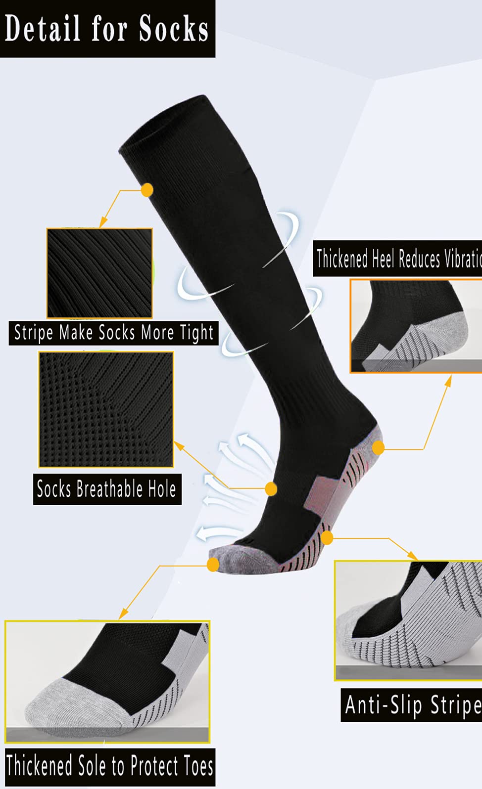 Baseball Socks 3 Pairs for Kids Youth & Adults (4-20 Years) - Team Sports Athletic Socks with Cushion for Baseball, Softball & Soccer - Perfect for Games, Practice & Training