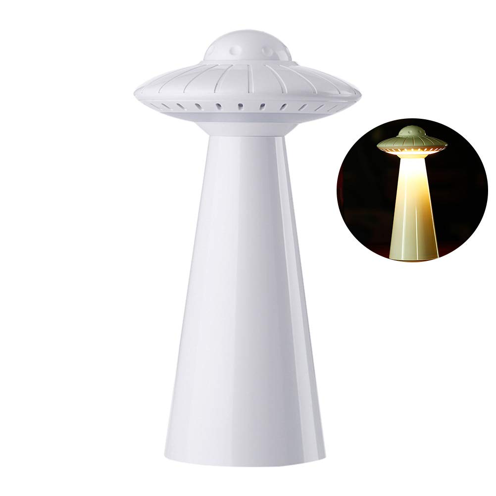 OSALADI Kids LED Desk Lamp with Nightlight - Spaceship Design Nursery Light for Baby Boys, Bedside Reading Lamp, White Shine Wardrobe Light (Perfect for Bedrooms, Study Rooms & Kids' Spaces)