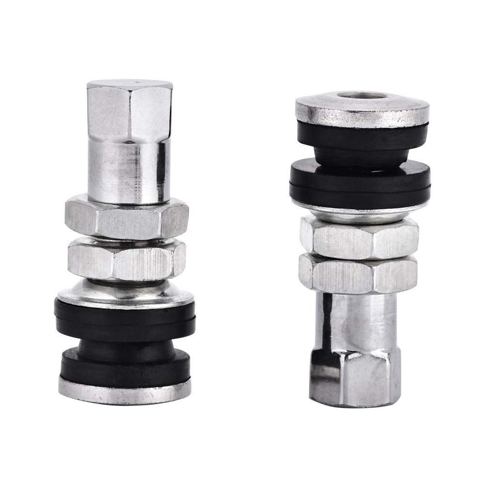 Aluminum Tubeless Tire Valve Stems - 10pcs Short Valve Stems for Lawn Mowers, ATVs, Motorcycles & Trailers - Durable Replacement Parts for Off-Road & Garden Equipment