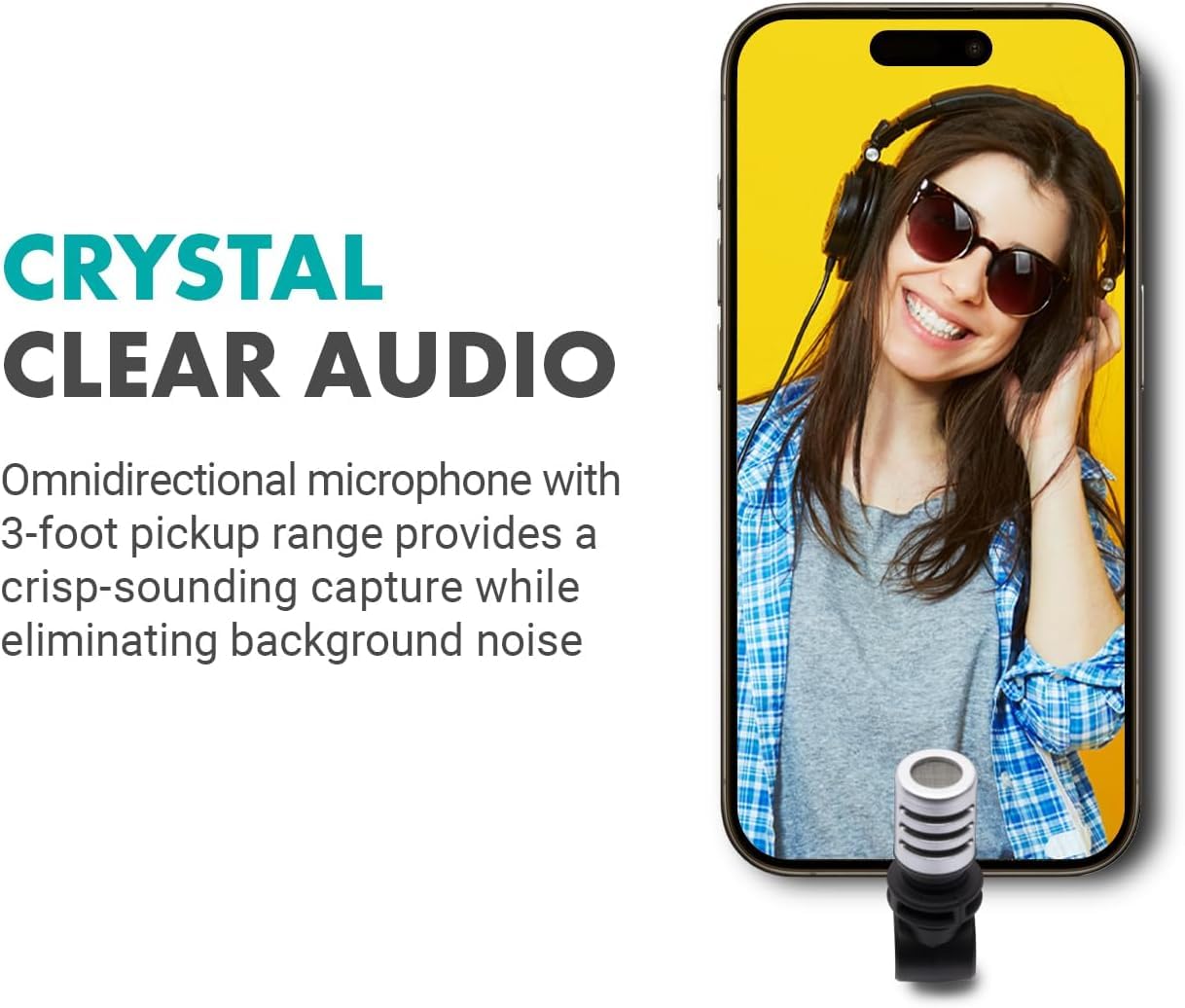 Movo USB-C Condenser Shotgun Microphone for iPhone 15/16 & USB-C Devices - Portable External Mic for Video Recording, Voice Overs, Interviews, Vlogging - Perfect for YouTube Creators, Travel Vloggers & Podcasters