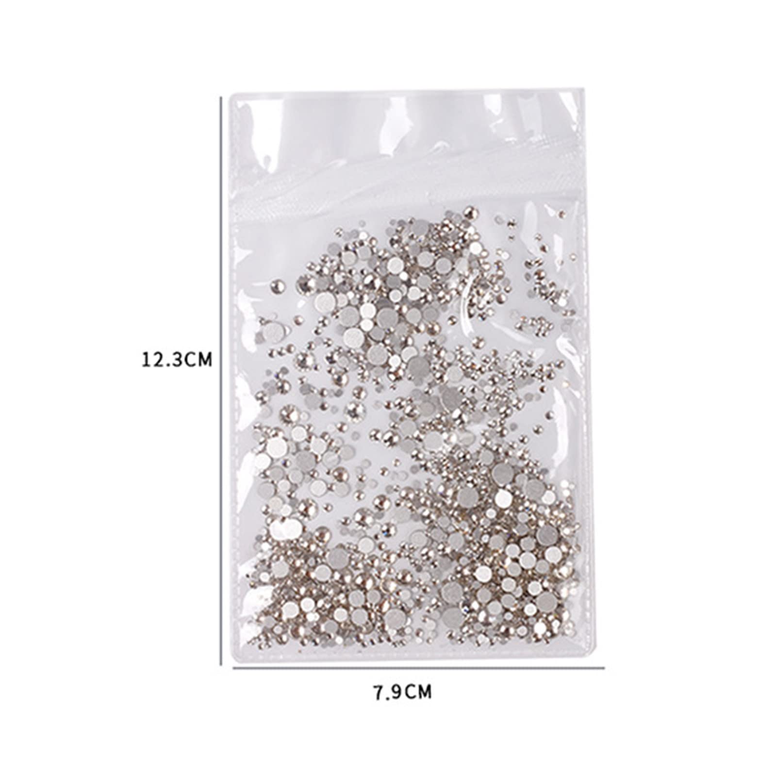 Adonpshy Glass Rhinestones Nail Art Decorations - Vivid 1mm Crystal Gems for Nail Design, DIY Manicure, Acrylic Nails & Salon Use
