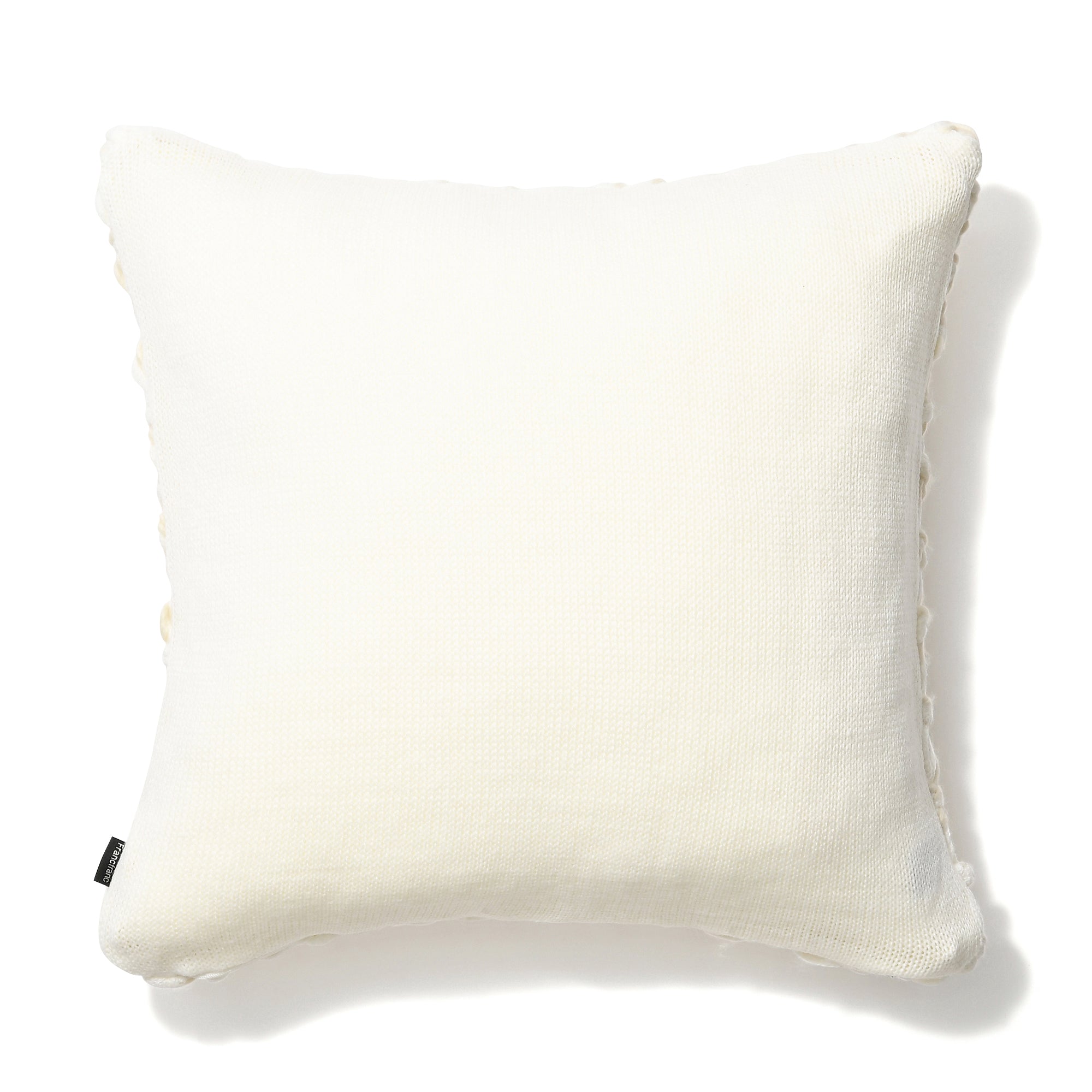 Soft Knit Mohair-Like Cushion Cover 45x45cm - White & Ivory - Cozy Home Decor for Living Room, Bedroom, or Nursery