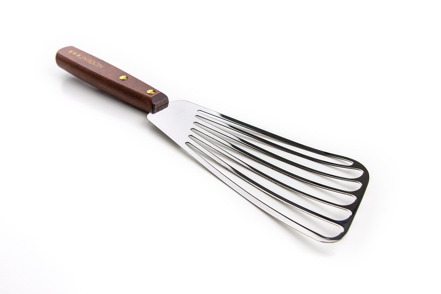 Premium Nogent Slotted Fish Spatula 16cm - Stainless Steel Kitchen Turner for Delicate Fish Fillets, Pancakes & Eggs - Perfect for Grilling, Frying & Serving