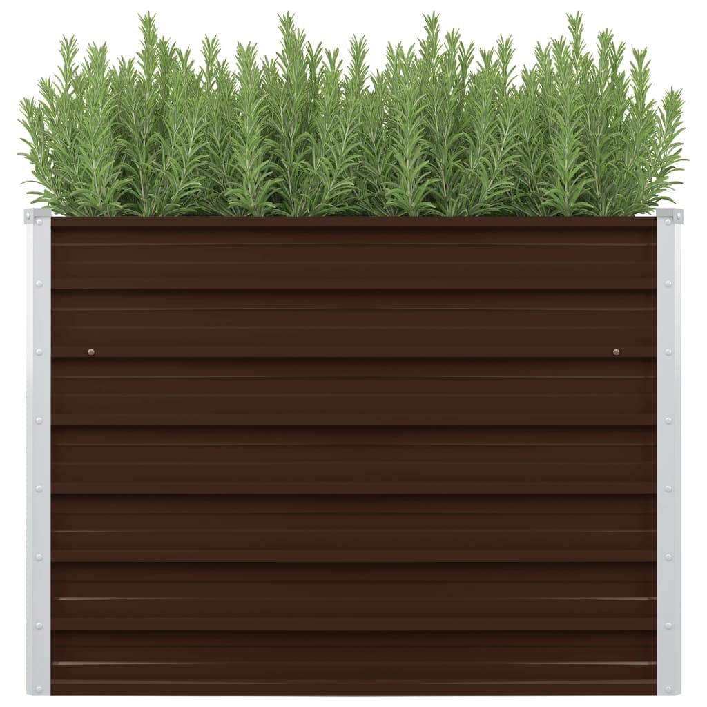 39.4x39.4x30.3 Inch Galvanized Steel Raised Garden Bed - Outdoor Elevated Planter Box for Vegetables, Flowers, Herbs | Perfect for Backyard, Patio, Lawn & Balcony Gardening