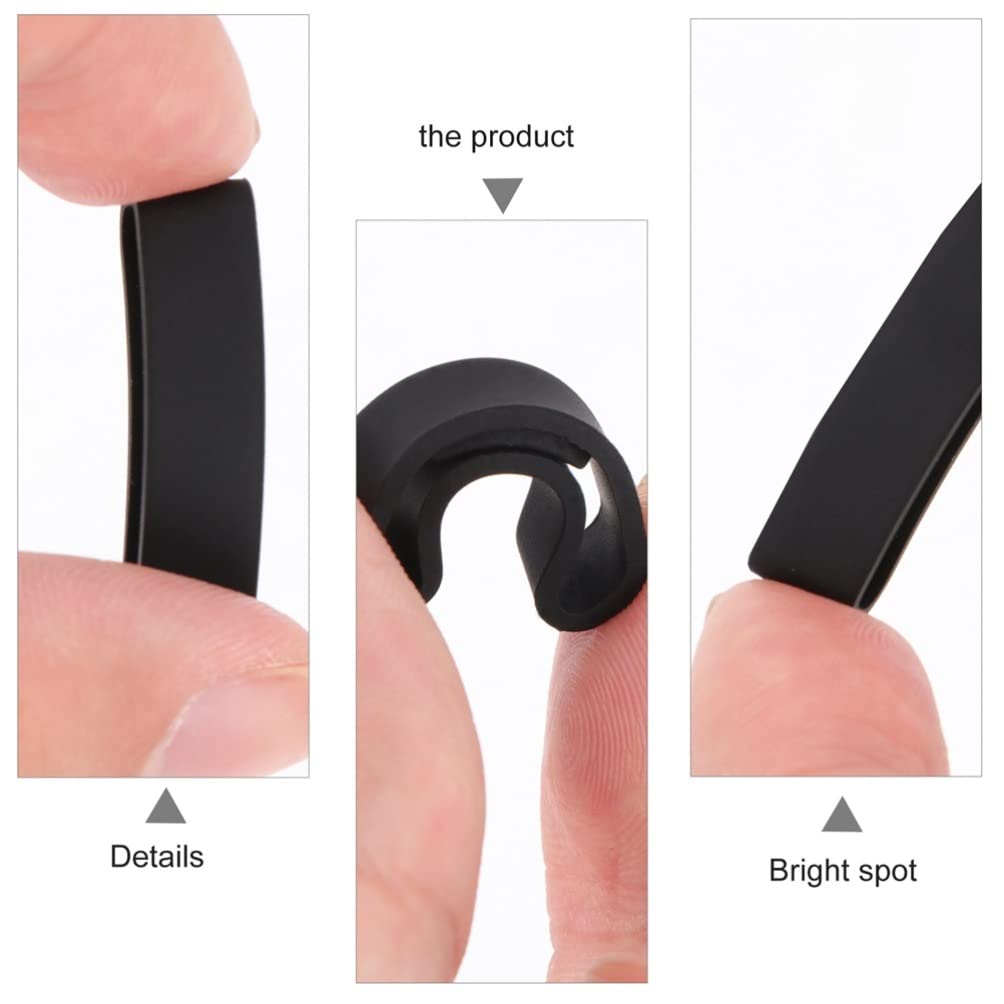 Hemobllo 6-Pack Watch Strap Buckle Fastener Rings - Durable Watch Band Holder & Retainer for Secure Fit - Replacement Watch Strap Loop Keeper for Men & Women - Perfect for Sports, Work & Everyday Use