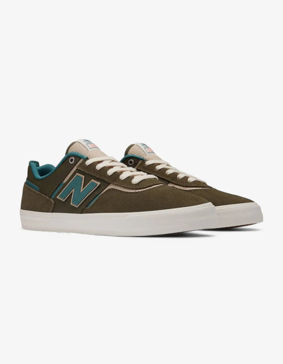 New Balance Numeric 306 Jamie Foy Skate Shoes - Green & Beige Colorway - Durable Skateboarding Sneakers for Street & Park Skating