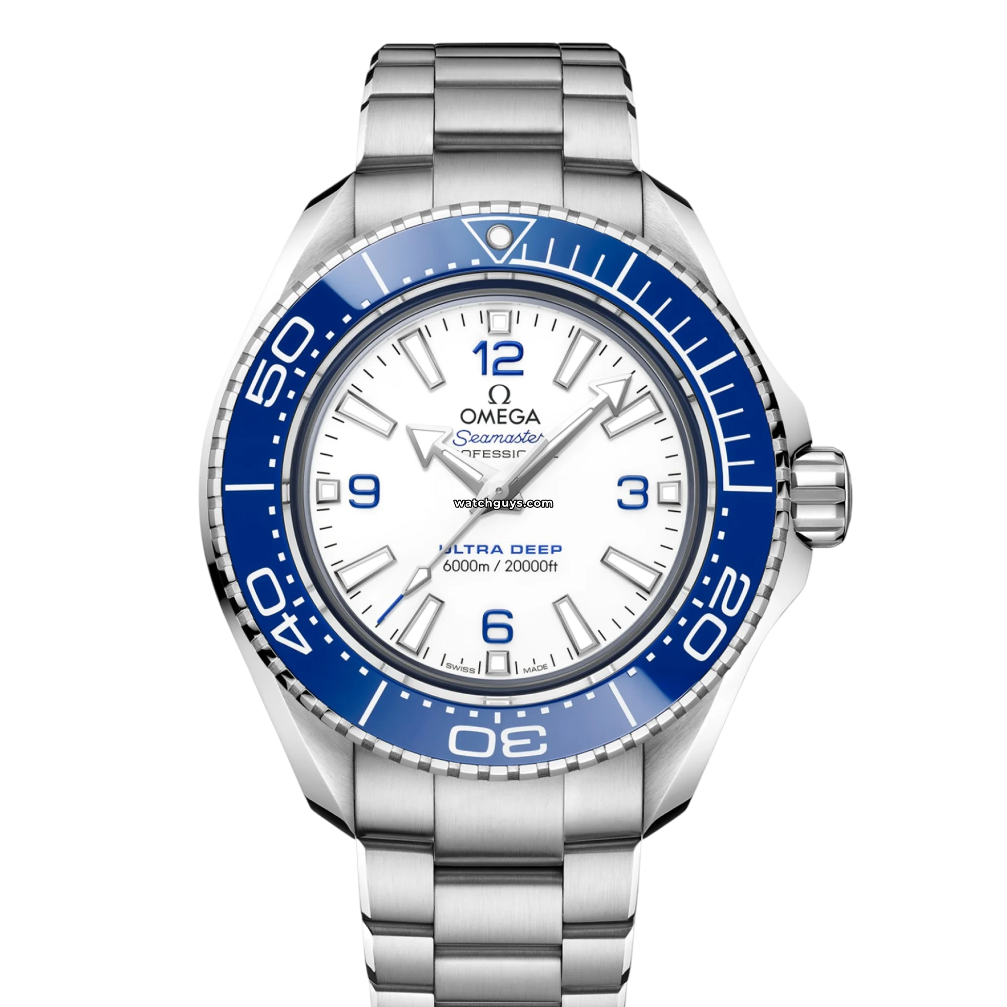Omega Seamaster Planet Ocean 215.30.46.21.04.001 Men's Luxury Dive Watch - 45.5mm Stainless Steel Case, Black Ceramic Bezel, Water Resistant 600m - Perfect for Professional Diving, Business Meetings & Formal Occasions