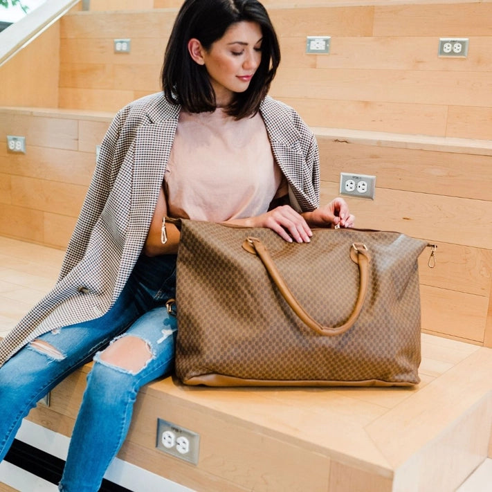 Olivia Weekender Travel Bag - Stylish & Spacious Carry-On Duffel for Women - Perfect for Weekend Getaways, Gym, Work & Travel