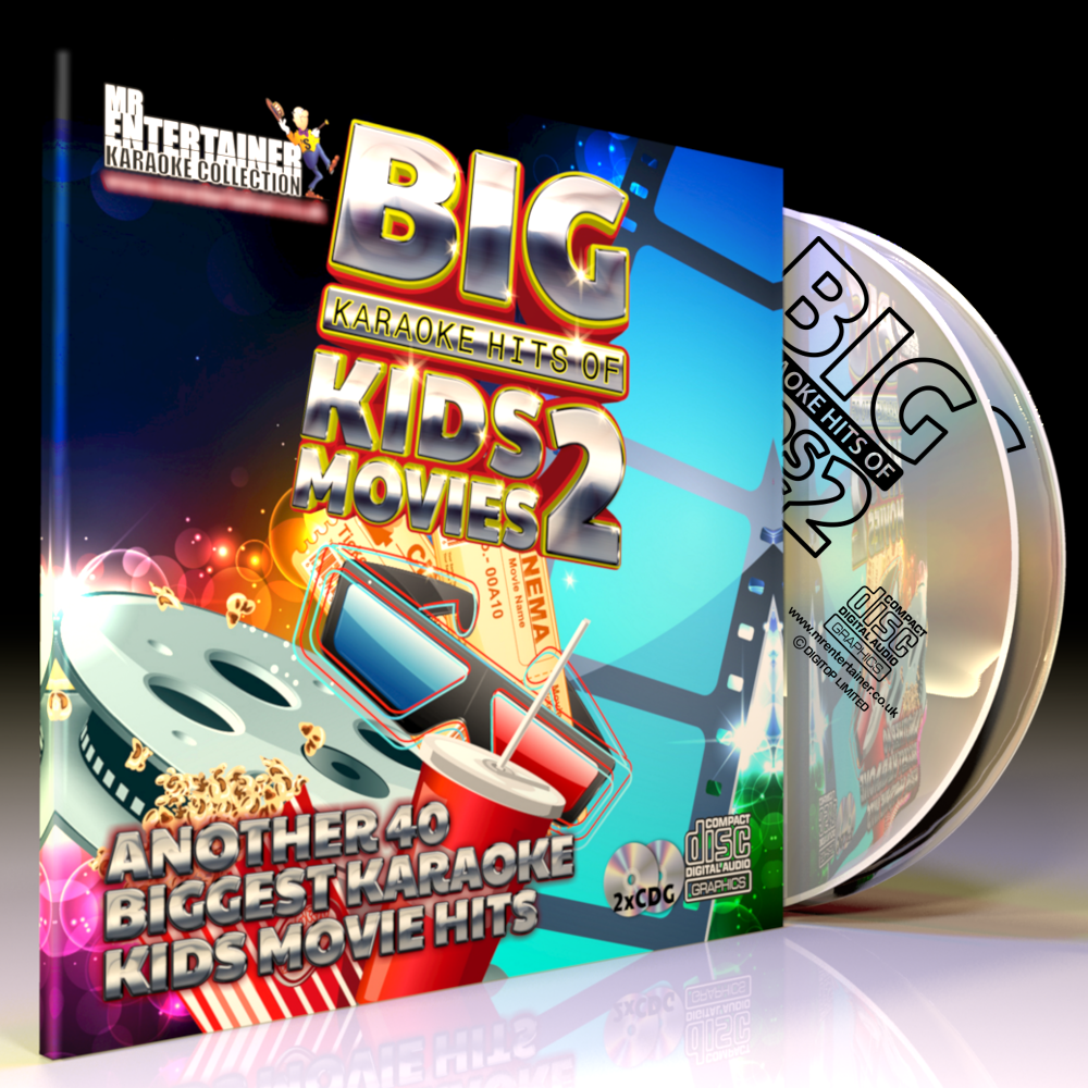 Mr Entertainer Big Karaoke Hits of Kids Movies Vol. 2 - Children's Sing-Along Songs from Popular Animated Films | Perfect for Birthday Parties, Family Gatherings & Kids' Karaoke Nights