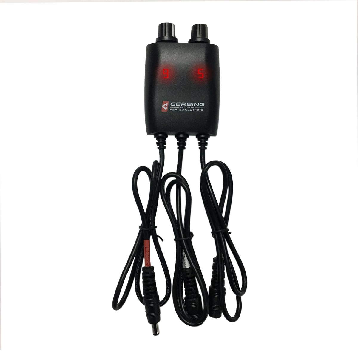 Gerbing 12V Portable Dual-Zone Temperature Controller for Motorcycle Heated Gear - Perfect for Cold Weather Riding & Outdoor Adventures