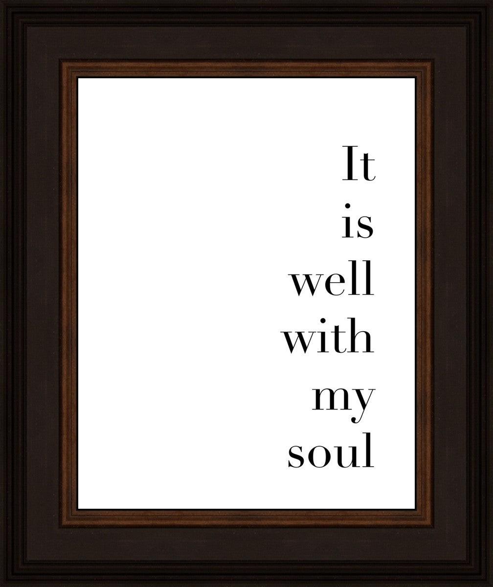 It is Well With My Soul - Inspirational Christian Wall Art Decor for Home, Office & Church - Perfect for Faith-Based Gifts & Spiritual Encouragement