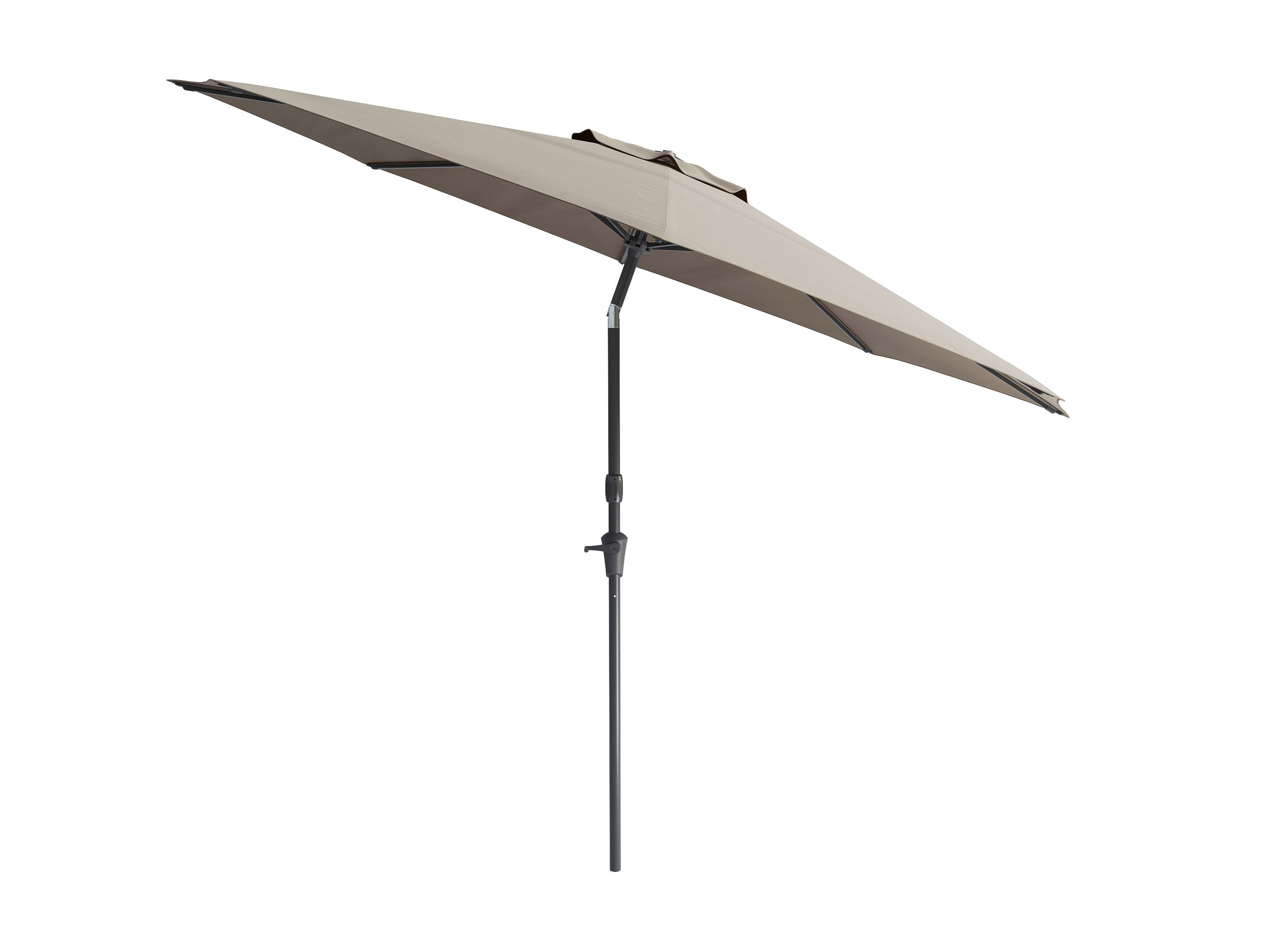 10ft Wind Resistant Sandy Grey Patio Umbrella - Outdoor Dining, Poolside Lounging & Backyard Shade Solution