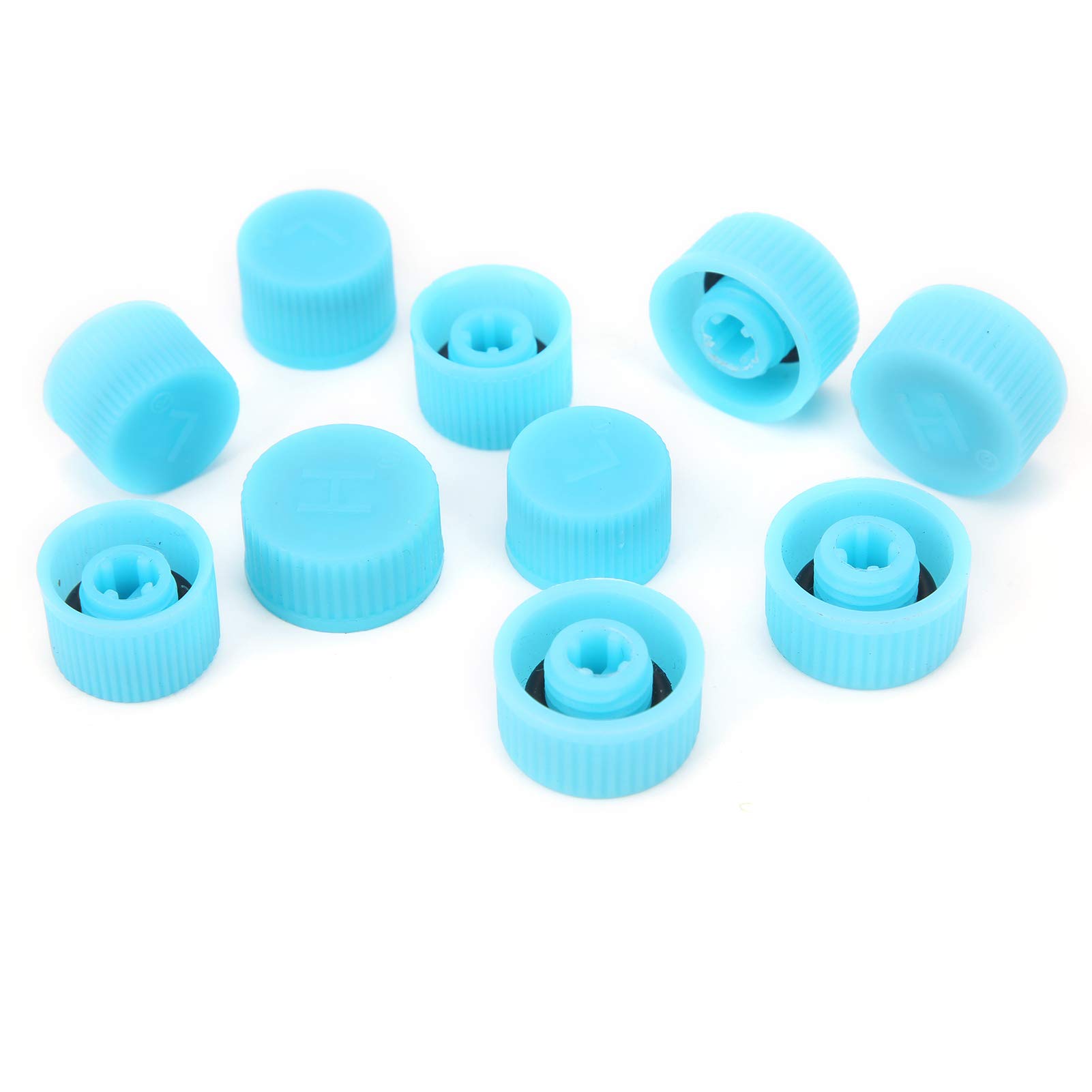 High/Low Side A/C Refrigerant Service Port Valve with Seal - 1PC Air Conditioning Dust Cover for Car AC System Maintenance & Repair