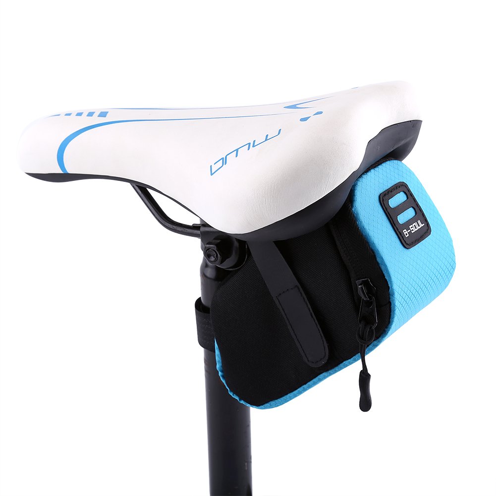 Lightweight Dioche Bike Saddle Bag - Under Seat Storage for Road & Mountain Bikes (Blue) - Perfect for Cycling Accessories