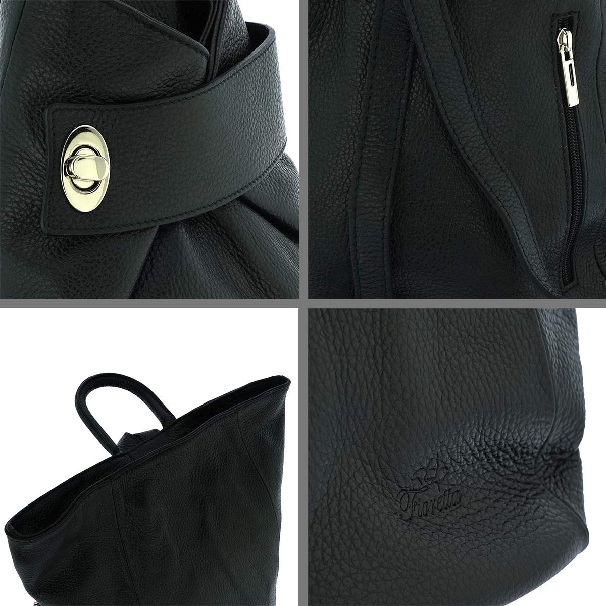 Genuine Italian Leather Top Handle Backpack Purse - Convertible Shoulder Bag & Handbag for Women | Work, Travel & Everyday Use