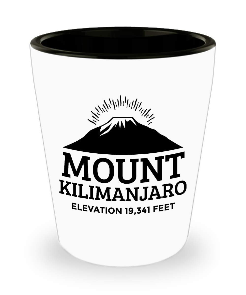 Kilimanjaro Shot Glass - Tanzania Rock Climbing Expedition Souvenir - Perfect for Hiking Enthusiasts & Travel Memorabilia Collectors