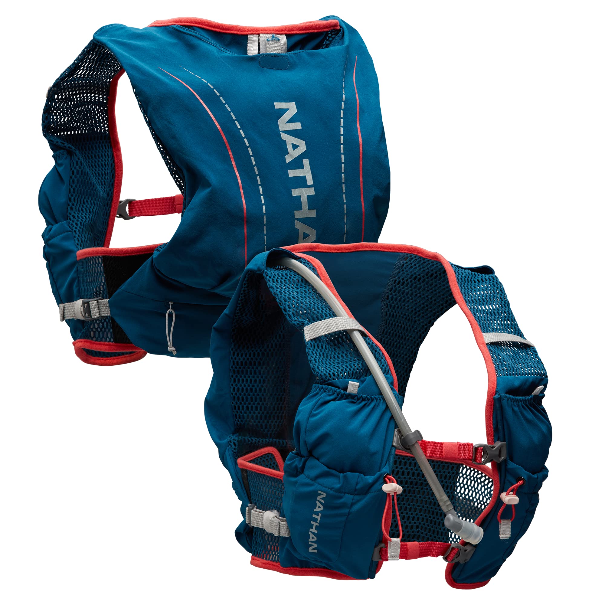 Nathan VaporAir Lite 4L Hydration Running Vest with 2L Water Bladder - Lightweight Breathable Hiking Pack with Front Bottle Pockets for Trail Running, Cycling & Outdoor Adventures