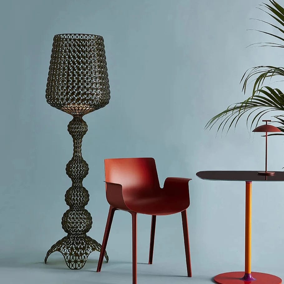 Modern Green Kabuki Floor Lamp - Adjustable LED Standing Light for Living Room, Bedroom & Office - Eco-Friendly Home Decor Lighting