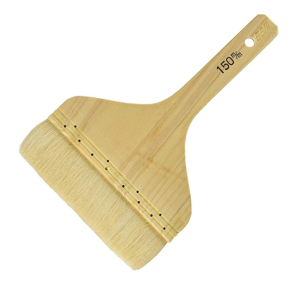 Premium EBM White Goat Hair Cooking Brush - Natural Basting Brush for Baking, Grilling & Pastry - Ideal for Basting Meats, Glazing Pastries & Applying Sauces