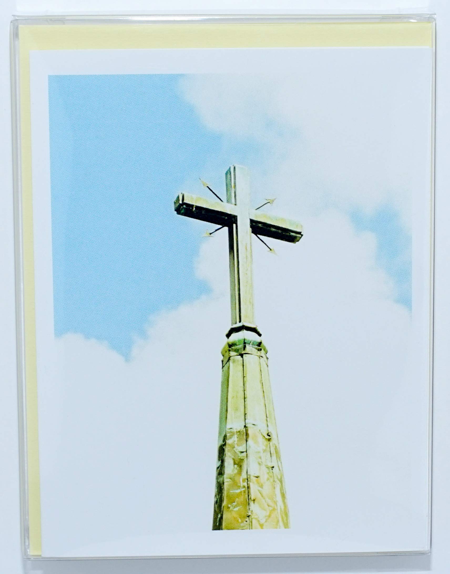 Church Steeple Note Cards Set - 16 Blank Cards with Envelopes for All Occasions - Thank You, Christmas, Baptism Gifts