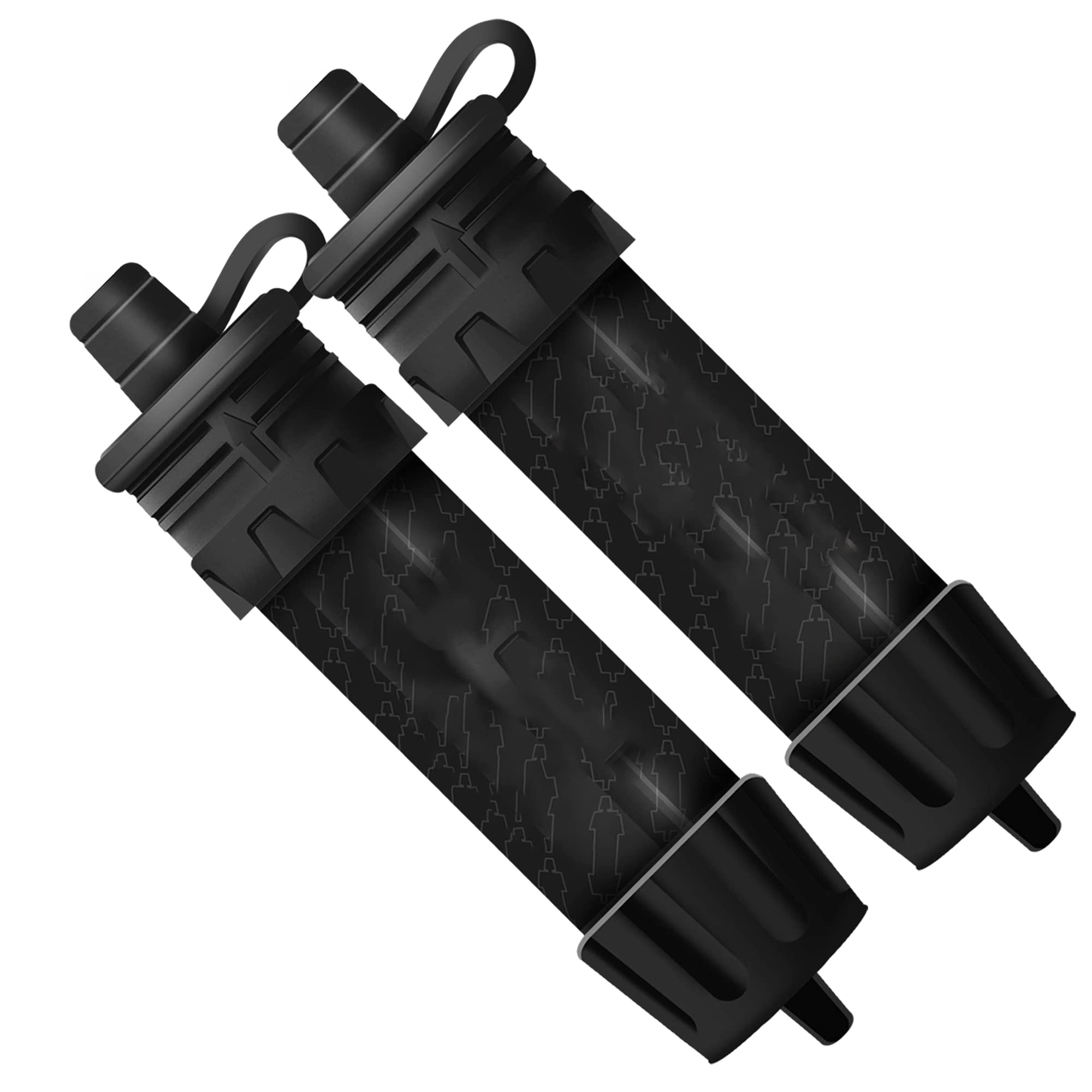 2 Pack Personal Water Filter Straw - 0.01 Micron Filtration System with Activated Carbon & Ultra Filter - Portable Survival Gear for Camping, Hiking, Emergency Preparedness & Outdoor Adventures - Perfect for Backpacking, Travel, and Disaster Kits